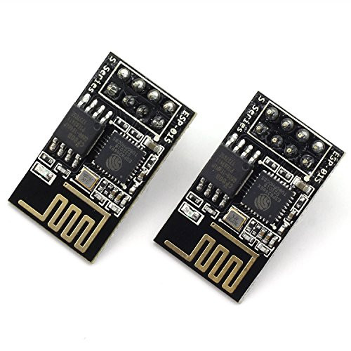 ZYAMY 2-Pack ESP-01S ESP8266 Wireless Transceiver Board Serial to WiFi Transmission Module