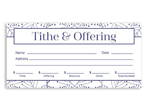 Offering Envelope - Tithe/Offering/Missions/Other - Box of 100