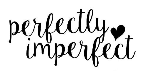 CCI Perfectly Imperfect Decal Vinyl Sticker|Cars Trucks Vans Walls Laptop| Black |5.5 x 2.5 in|CCI1502