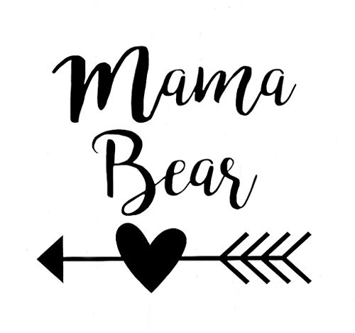 CCI Mama Bear Decal Vinyl Sticker|Cars Trucks Vans Walls Laptop| Black |5.5 x 5 in|CCI1504