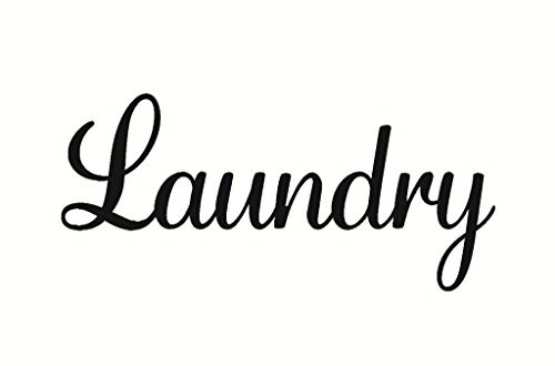 CCI Laundry Decal Vinyl Sticker|Cars Trucks Vans Walls Laptop| Black |8.5 x 3.75 in|CCI1657