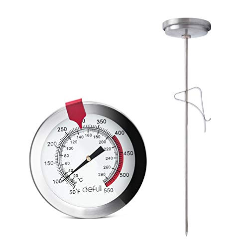 defull 12" Deep Fry Thermometer with Clip Instant Read Dial Thermometer 12 inch Stainless Steel Stem Meat Thermometer Cooking Thermometer for Turkey, BBQ, Grill defull 12" Deep Fry Thermometer with Clip Instant Read Dial Thermometer 12 inch Stainless Steel Stem Meat Thermometer Cooking Thermometer for Turkey, BBQ, Grill