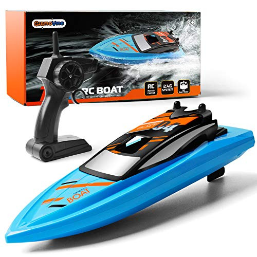 Gizmovine Remote Control Boats for Pools and Lakes, 2.4GHz High Speed RC Boats for Kids, Adventure Racing Boat Toys for Boys Gizmovine Remote Control Boats for Pools and Lakes, 2.4GHz High Speed RC Boats for Kids, Adventure Racing Boat Toys for Boys