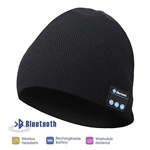 EverPlus Bluetooth Beanie Hat, Gifts for Men, Women with Wireless Bluetooth 5.0, Winter Hat Built-in Detachable HD Stereo Speakers & Microphone, Unisex Music Beanie for Outdoor Sports