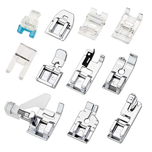 11Pcs Presser Feet, Sewing Machine Kit Household DIY Spare Parts Accessories for Sewing Machine Brother Singer Janome Toyota 11Pcs Presser Feet, Sewing Machine Kit Household DIY Spare Parts Accessories for Sewing Machine Brother Singer Janome Toyota