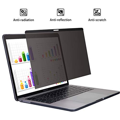 YBP Magnetic MacBook-Pro 13 Inch Privacy-Screen - Magnetic Installation HD Privacy for MacBook Pro 13(2016~2020/A2251,A2289) MacBook Air 13.3 2018(A1989) 2020(A2179)