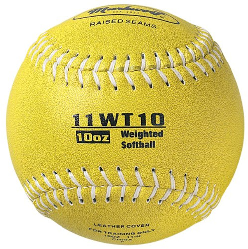 Markwort Color Coded Weighted 11-Inch Softball (10-Ounce, Olive)