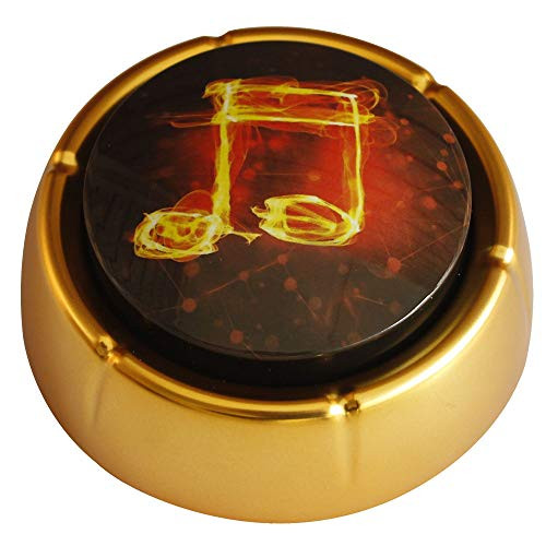 Neutral Recorder Button 30 Second, Record Sound Button for Gift Education,Batteries Included 2 AAA Batteries?Gold+Black?
