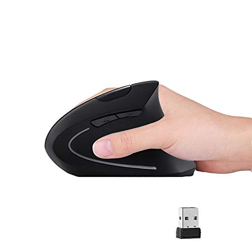 Ergonomic Mouse,2.4G Wireless Vertical Ergonomic Optical Mouse, 800/1200 /1600 DPI, 5 Buttons, for Laptop,Desktop?PC