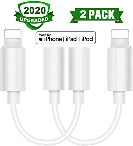Headphone Jack Converter for iPhone 11/7/7Plus/ 8/8Plus/X/10/XR/Xs Dongle Headphone Adapter for iPhone Earphone Audio Aux Adapter 