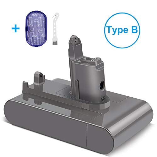 KUNLUN 22.2V 3.5Ah DC34 Replacement Battery for Dyson Type B DC31 DC34 DC35 DC44 Handheld Vacuum with Filter