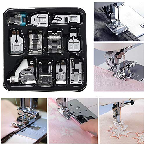 Presser Feet Set 11Pcs Snap On Sewing Machine Foot for Brother Singer Janome Babylock Kenmore Low Shank Sewing Machine Use Presser Feet Set 11Pcs Snap On Sewing Machine Foot for Brother Singer Janome Babylock Kenmore Low Shank Sewing Machine Use