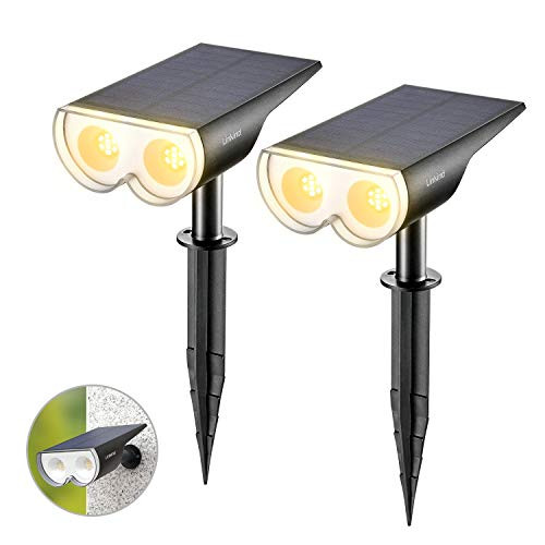 Linkind 2-Pack Dusk-to-Dawn Solar Landscape Spotlights, 16 LEDs 3000k Warm White, IP67 Waterproof Adjustable Solar Powered Wireless Outdoor Spot Lights for Yard Garden Driveway Porch Walkway Linkind 2-Pack Dusk-to-Dawn Solar Landscape Spotlights, 16 LEDs 3000k Warm White, IP67 Waterproof Adjustable Solar Powered Wireless Outdoor Spot Lights for Yard Garden Driveway Porch Walkway