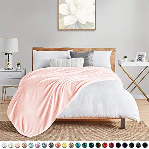 Walensee Fleece Blanket Plush Throw Fuzzy Lightweight (Throw Size 50x60 Pink) Super Soft Microfiber Flannel Blankets for Couch, Bed, Sofa Ultra Luxurious Warm and Cozy for All Seasons Walensee Fleece Blanket Plush Throw Fuzzy Lightweight (Throw Size 50x60 Pink) Super Soft Microfiber Flannel Blankets for Couch, Bed, Sofa Ultra Luxurious Warm and Cozy for All Seasons