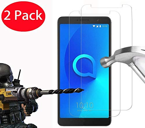 Blu View 1 Screen Protector, Tempered Glass [ Scratch-Resistant ] [ Touch Sensitive ] [ Easy Install ] 9H Hardness Screen Protector for Blu View 1
