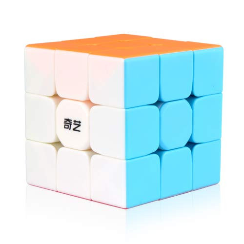 Qiyi Warrior S Speed Cube 3x3-(Qiyi Warrior W Updated Version)- Stickerless Magic Cube 3x3x3 Puzzles Toys, The Most Educational Toy to Effectively Improve Children's Concentration and responsiveness.