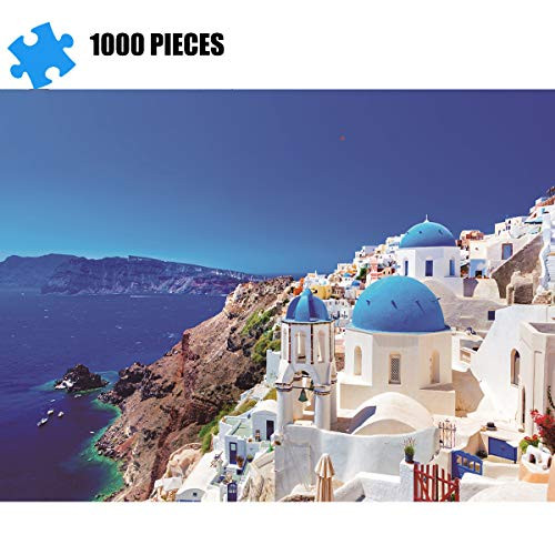Puzzles for Adults 1000 Piece Jigsaw Puzzle - Aegean Sea, Educational Intellectual Decompressing Toy Fun Family Game for Kids Adults 829b