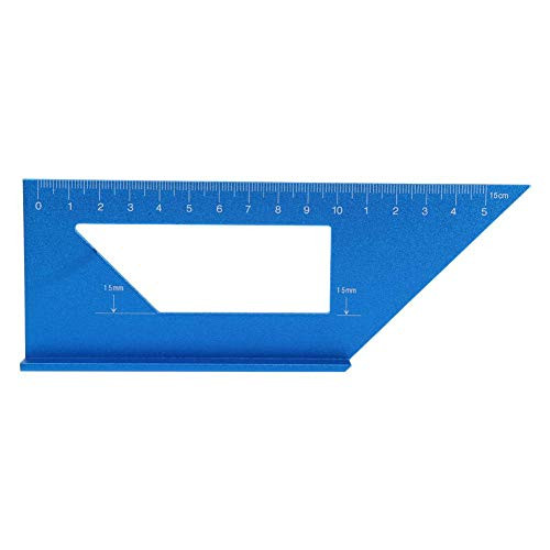 45/90 Degree Layout Miter Gauge, Aluminum Alloy Multifunctional Saddle Square Woodworking Welding Angle Gauge Ruler Edge Marking Measuring Tool