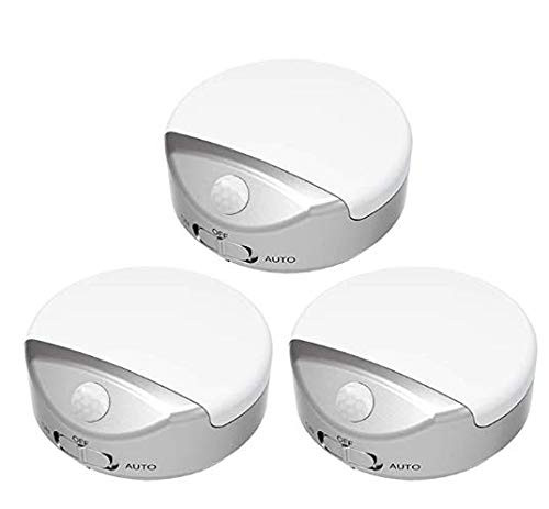 Under Cabinet Lighting, Motion Sensor Closet Light Wireless Battery Powered Puck Lights LED Under Counter Lighting Stick Up Lights Night Light for Closet, Wardrobe, Kitchen (1 Pack)