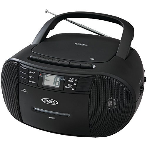 JENSEN CD-545 Portable Stereo CD Player with Cassette Recorder & AM/FM Radio electronic consumer