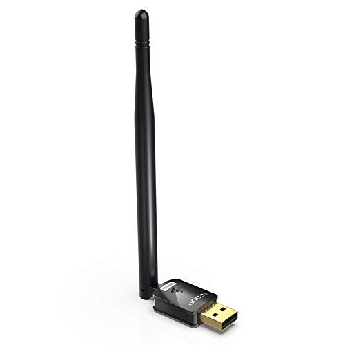 USB WiFi Adapter, Wireless 150Mbps Network Adapter WiFi Dongle 6dBi Antenna for Laptop Desktop PC Support Windows 10/8.1/7 /XP/Vista/Mac OS