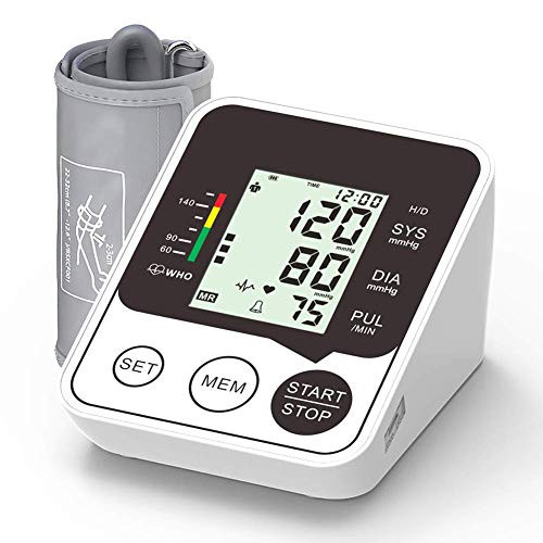 Blood Pressure Monitor, Accurate and Automatic Upper Arm BP Machine, Automatic Heart Rate Pulse Monitor, Digital Meter with Large Display Blood Pressure Monitor, Accurate and Automatic Upper Arm BP Machine, Automatic Heart Rate Pulse Monitor, Digital Meter with Large Display