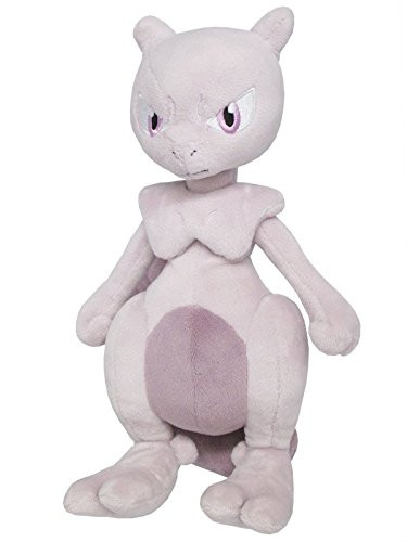 Sanei Pokemon All Star Collection Mewtwo Stuffed Plush Toy, 10"