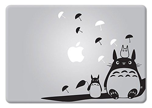 SHANCrafts Totoro Studio Ghibli Apple Macbook Decal Vinyl Sticker Apple Mac Air Pro Retina Laptop sticker