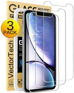 CN. glass is Compatible with iPhone XR Screen Protector, iPhone 11 Screen Protector,Tempered Glass Film for Apple iPhone XR & iPhone 11, 3-Pack Clear