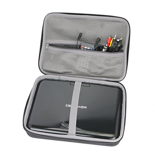 co2crea Hard Travel case Replacement for HDJUNTUNKOR 10.1" / DBPOWER 12" / 10.5" Portable DVD Player