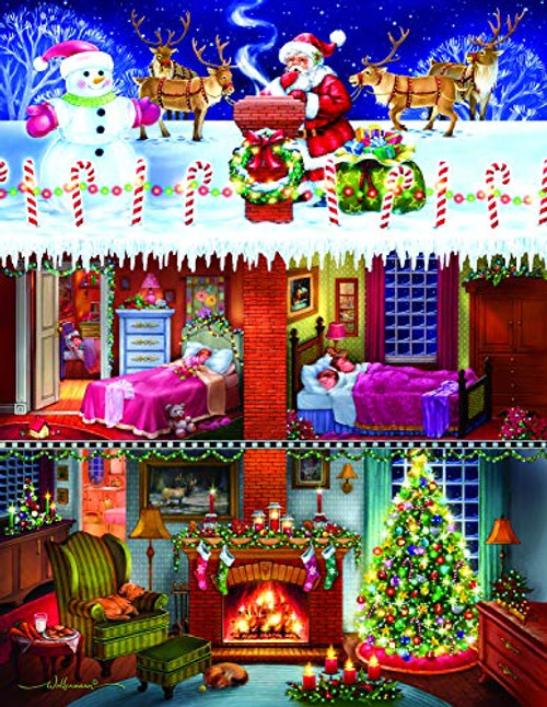Who's on The roof? 500 pc Oversized Pieces Jigsaw Puzzle by SUNSOUT INC Who's on The roof? 500 pc Oversized Pieces Jigsaw Puzzle by SUNSOUT INC