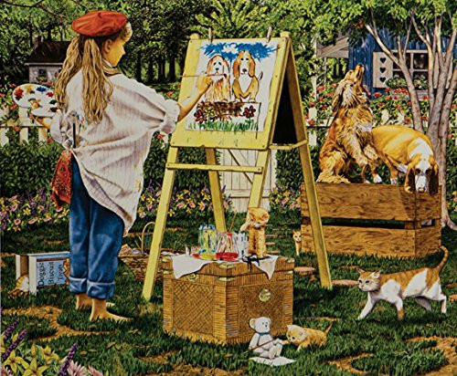 The Litttle Artist Jigsaw Puzzle - Painting Theme - 1000 pc Jigsaw Puzzle by SunsOut
