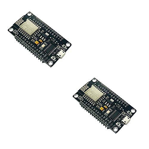 Acxico 2Pcs ESP8266 ESP-12E Serial WiFi Module NodeMcu WiFi Lua V3 Wireless Development Board with CH340