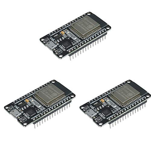 Acxico 3Pcs ESP32 ESP32S Development Board 2.4GHz Dual-Mode WiFi+Bluetooth Antenna Module for Arduino
