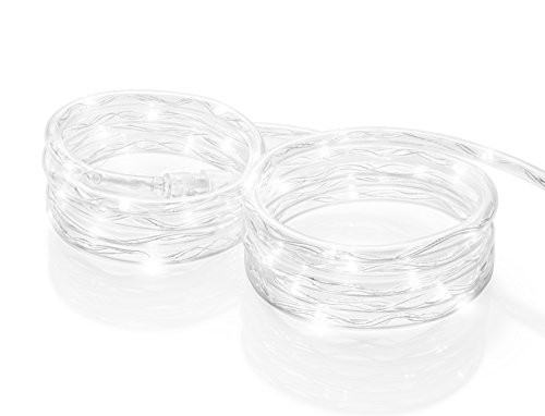 Meilo MRL16-DL 16FT LED Daylight Mini Rope Lights, 16' , Clear