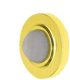CRL Polished Brass Finish Wall Mounted Convex Type Door Stop