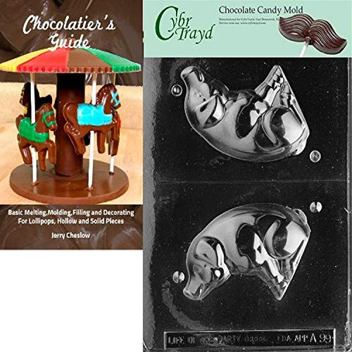 Cybrtrayd Bk-A099 3D Sitting Pig Animal Chocolate Candy Mold