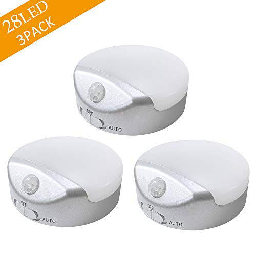LED Closet Light, SONATA Puck Light Battery Operated, Under Cabinet Lighting Motion Sensor Night Lights, Under Counter Lighting Stick Up Lights for Closet, Hallway, Staircase, Bedroom, Kitchen