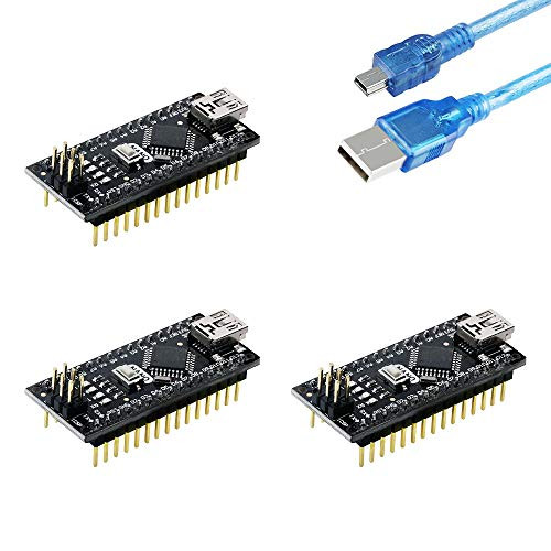 Emakefun Nano V3.0 Project ATmega328P 5V 16M Micro-Controller Board with USB Cable for Arduino(3pcs) 