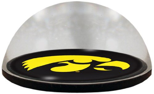 NCAA Iowa University Hawkeye mascot in 2" crystal Magnetized paperweight with Colored Window Gift Box NCAA Iowa University Hawkeye mascot in 2" crystal Magnetized paperweight with Colored Window Gift Box