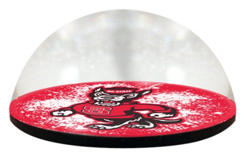 NCAA North Carolina State University Wolfpack logo in 2" crystal magnetized paperweight with Colored Window Gift Box NCAA North Carolina State University Wolfpack logo in 2" crystal magnetized paperweight with Colored Window Gift Box