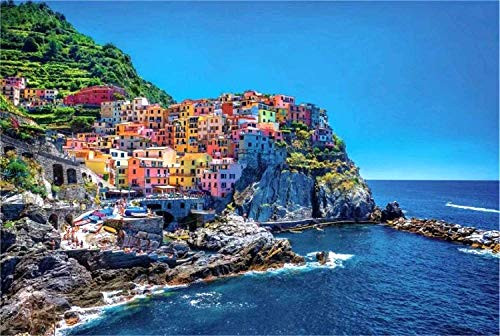OPATER Jigsaw Puzzle 1000 Piece - Cinque Terre Italy- Large Puzzle Game Artwork for Adults Teens OPATER Jigsaw Puzzle 1000 Piece - Cinque Terre Italy- Large Puzzle Game Artwork for Adults Teens