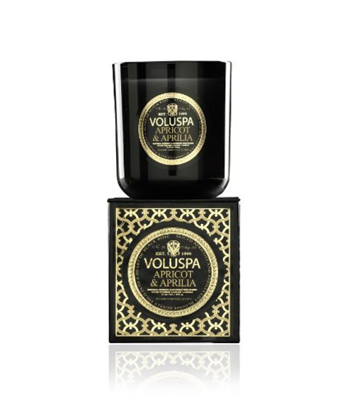 Voluspa Apricot and Aprilia Classic Maison Glass Candle, 12 Ounces Voluspa Apricot and Aprilia Classic Maison Glass Candle, 12 Ounces