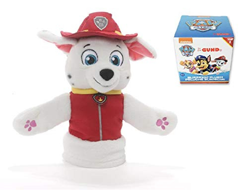 DHE 11 Inch Paw Patrol Marshall Puppet and Mystery Blind Box Series #1, Plush Bundle of 2