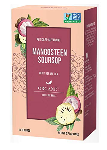 Mustika Ratu Organic & NON GMO Certified Pericarp Mangosteen Graviola Soursop Fruit Herbal Tea 3 boxes of 7 (21count)