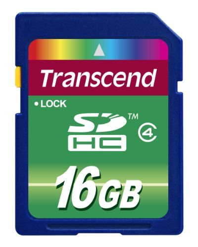 Transcend 16 GB High Speed SDHC Class 4 Flash Memory Card TS16GSDHC4