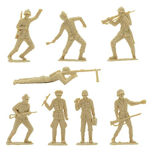 BMC Classic MPC German Plastic Army Men - Tan 36pc WW2 Soldier Figures - US Made BMC Classic MPC German Plastic Army Men - Tan 36pc WW2 Soldier Figures - US Made