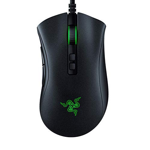 Razer DeathAdder v2 Gaming Mouse: 20K DPI Optical Sensor - Fastest Gaming Mouse Switch - Chroma RGB Lighting - 8 Programmable Buttons - Rubberized Side Grips - Classic Black Razer DeathAdder v2 Gaming Mouse: 20K DPI Optical Sensor - Fastest Gaming Mouse Switch - Chroma RGB Lighting - 8 Programmable Buttons - Rubberized Side Grips - Classic Black