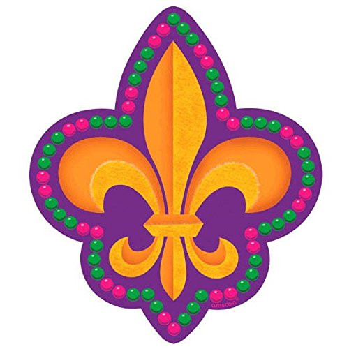 Mardi Gras Party Cutout, 8" x 7"