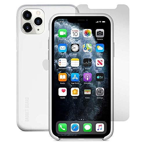 Gadget Guard - Essentials Bundle Case Plus Glass Screen Protector for Apple iPhone 11 Pro Max - Translucent